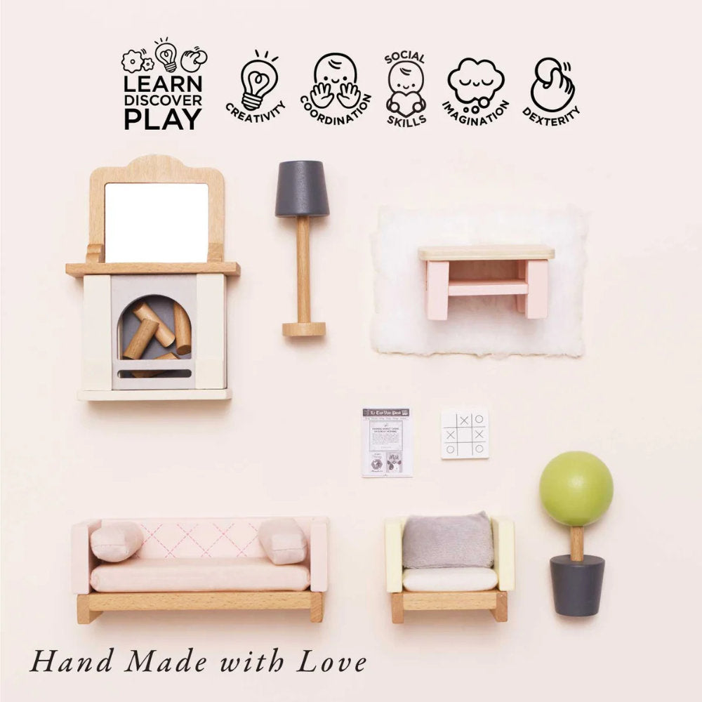 Le Toy Van – Dolls House Furniture: Living Room – 19pcs