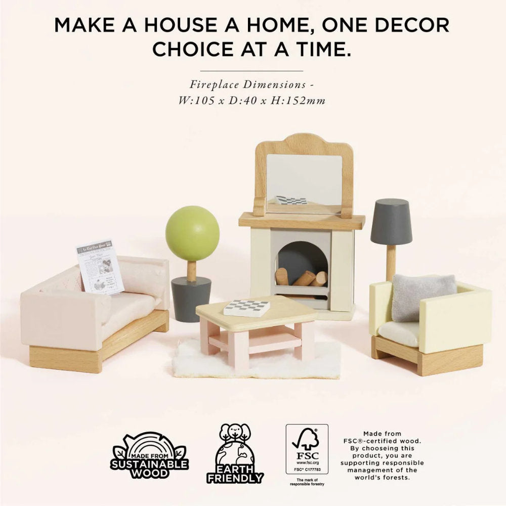 Le Toy Van – Dolls House Furniture: Living Room – 19pcs