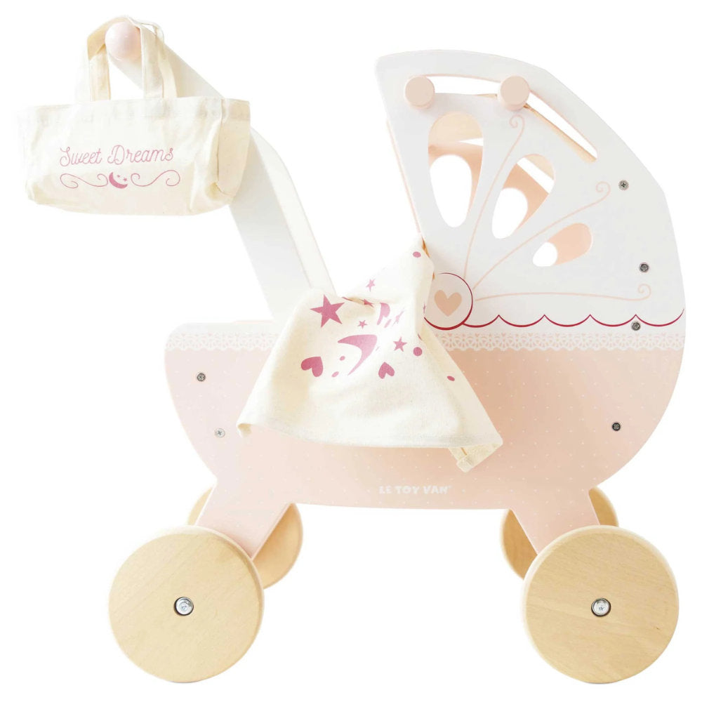 Le Toy Van – Wooden Retro Doll Pram