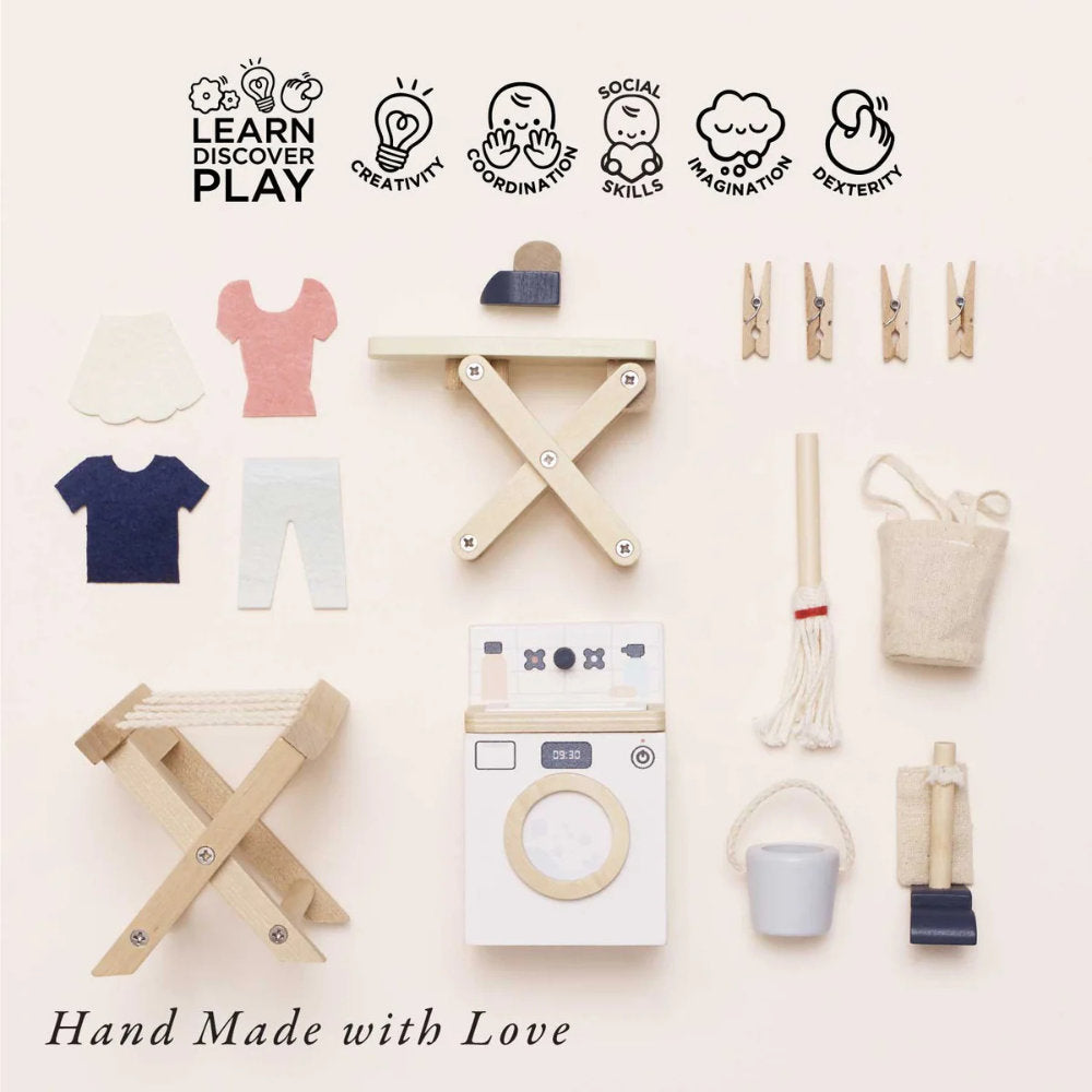 Le Toy Van – Dolls House Furniture: Laundry Room – 16pcs
