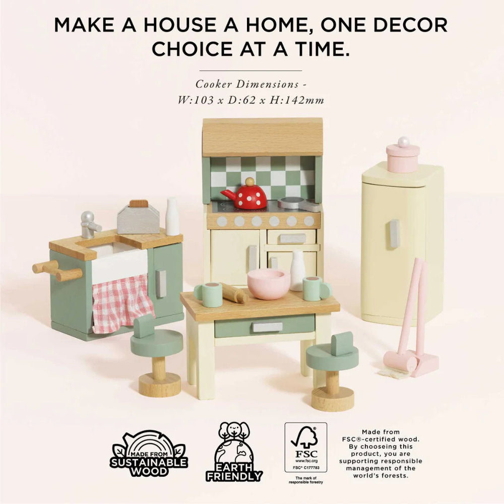 Le Toy Van – Dolls House Furniture: Kitchen – 20pcs