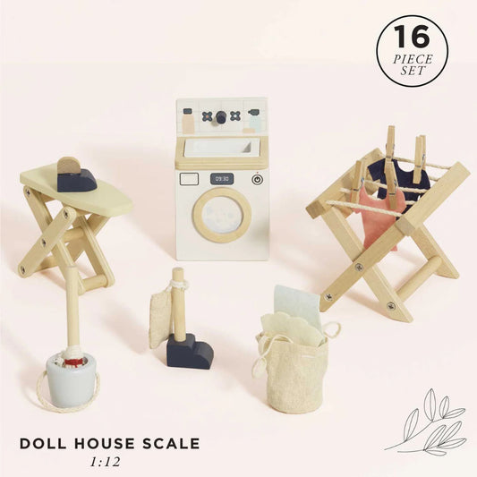 Le Toy Van – Dolls House Furniture: Laundry Room – 16pcs