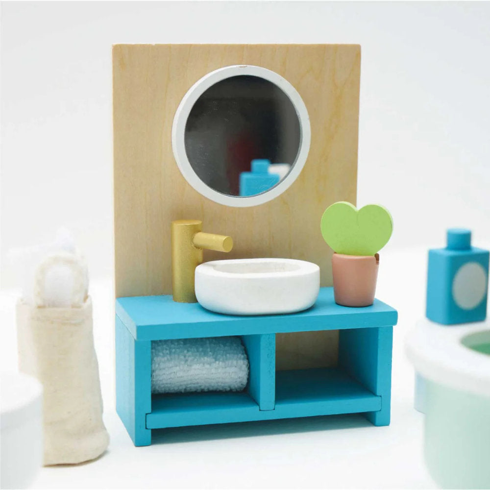 Le Toy Van – Dolls House Furniture: Bathroom – 19pcs