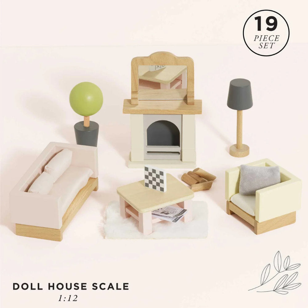 Le Toy Van – Dolls House Furniture: Living Room – 19pcs