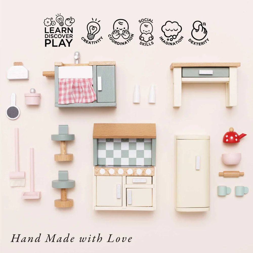 Le Toy Van – Dolls House Furniture: Kitchen – 20pcs