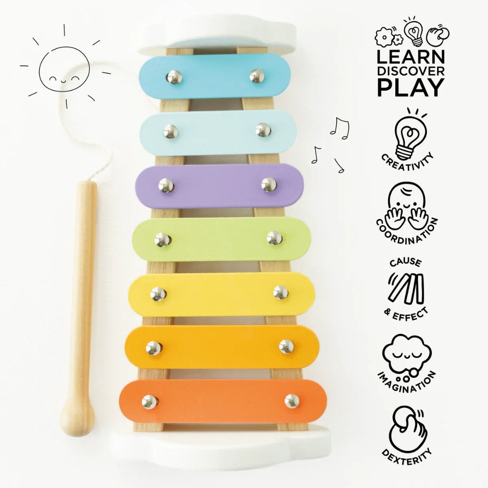 Le Toy Van – Wooden Rainbow Xylophone – 2pcs