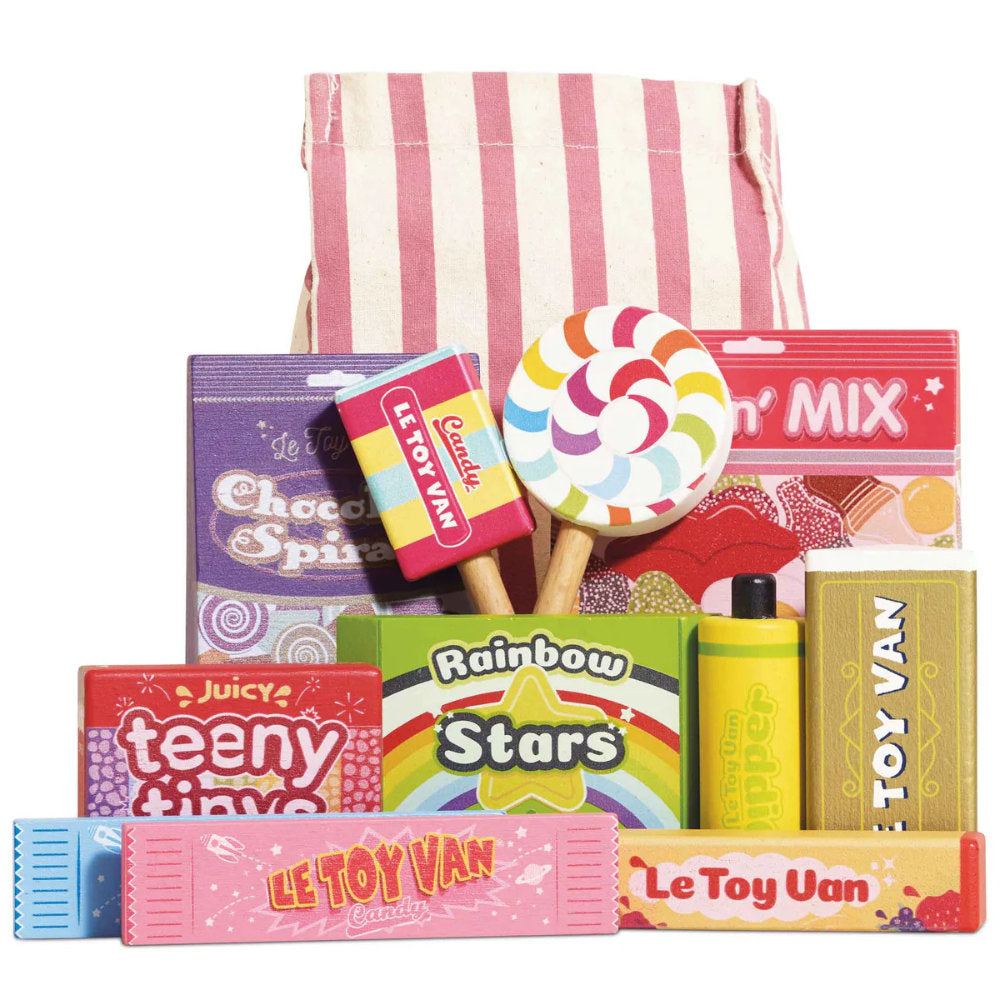 Le Toy Van – Wooden Retro Sweets and Candy Set – 11pcs