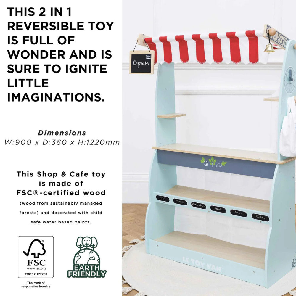 Le Toy Van – Wooden Shop & Cafe Market Stand