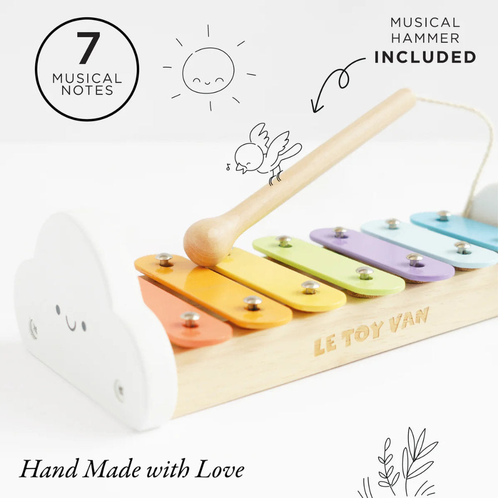 Le Toy Van – Wooden Rainbow Xylophone – 2pcs