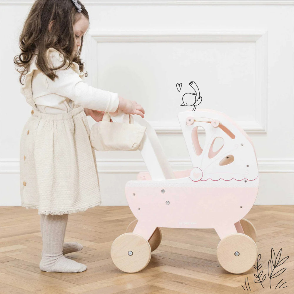 Le Toy Van – Wooden Retro Doll Pram