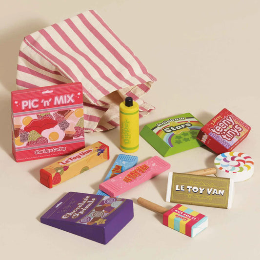 Le Toy Van – Wooden Retro Sweets and Candy Set – 11pcs