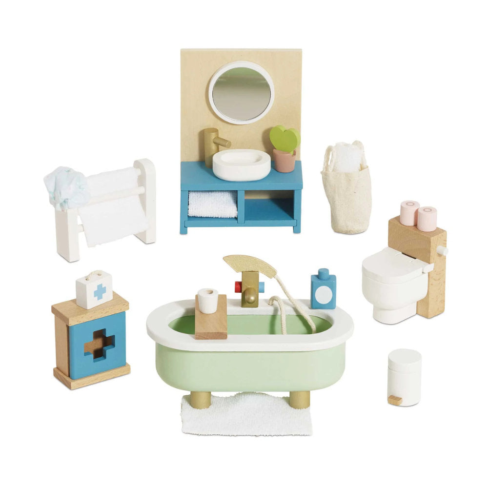 Le Toy Van – Dolls House Furniture: Bathroom – 19pcs