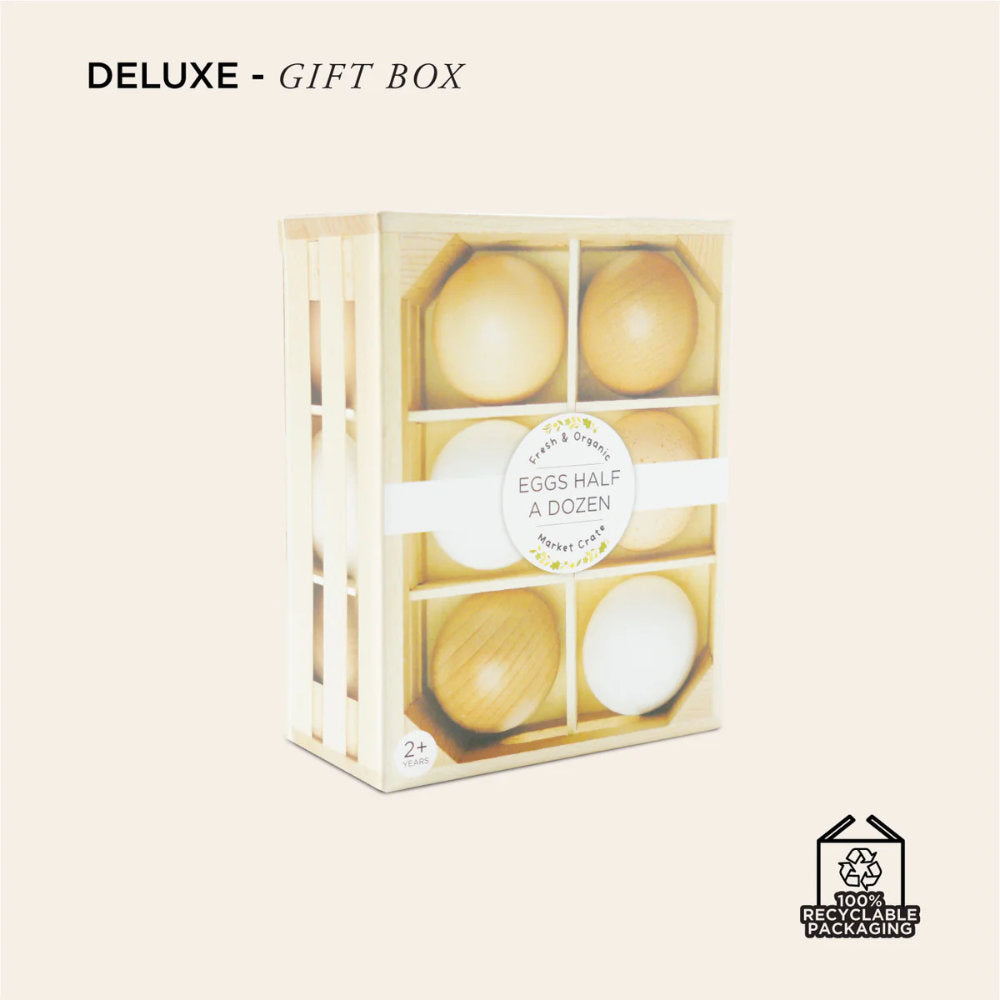 Le Toy Van – Wooden Farm Eggs Food Crate – 7pcs