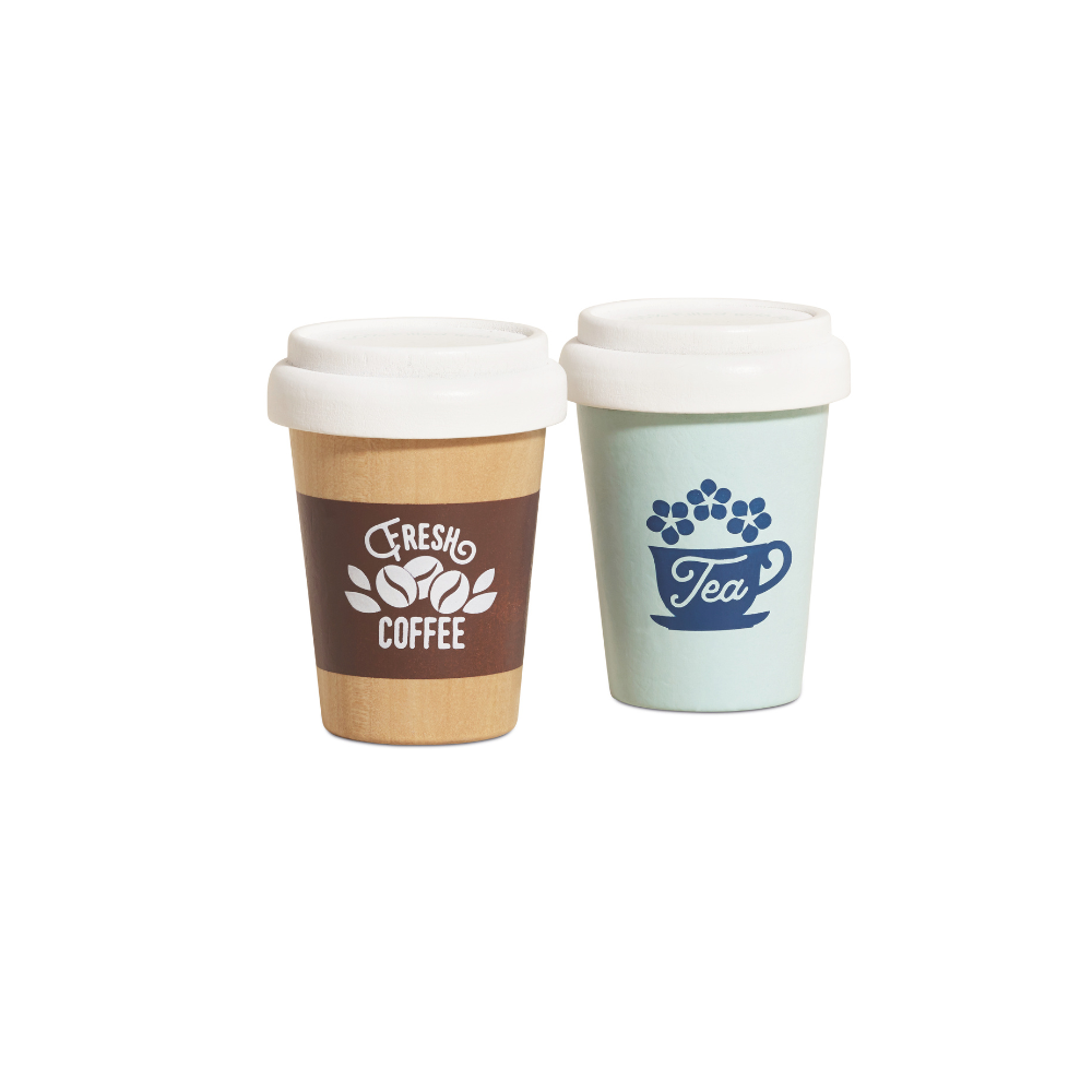 Le Toy Van – Wooden Tea & Coffee Re-Useable Eco Cups – 2pcs